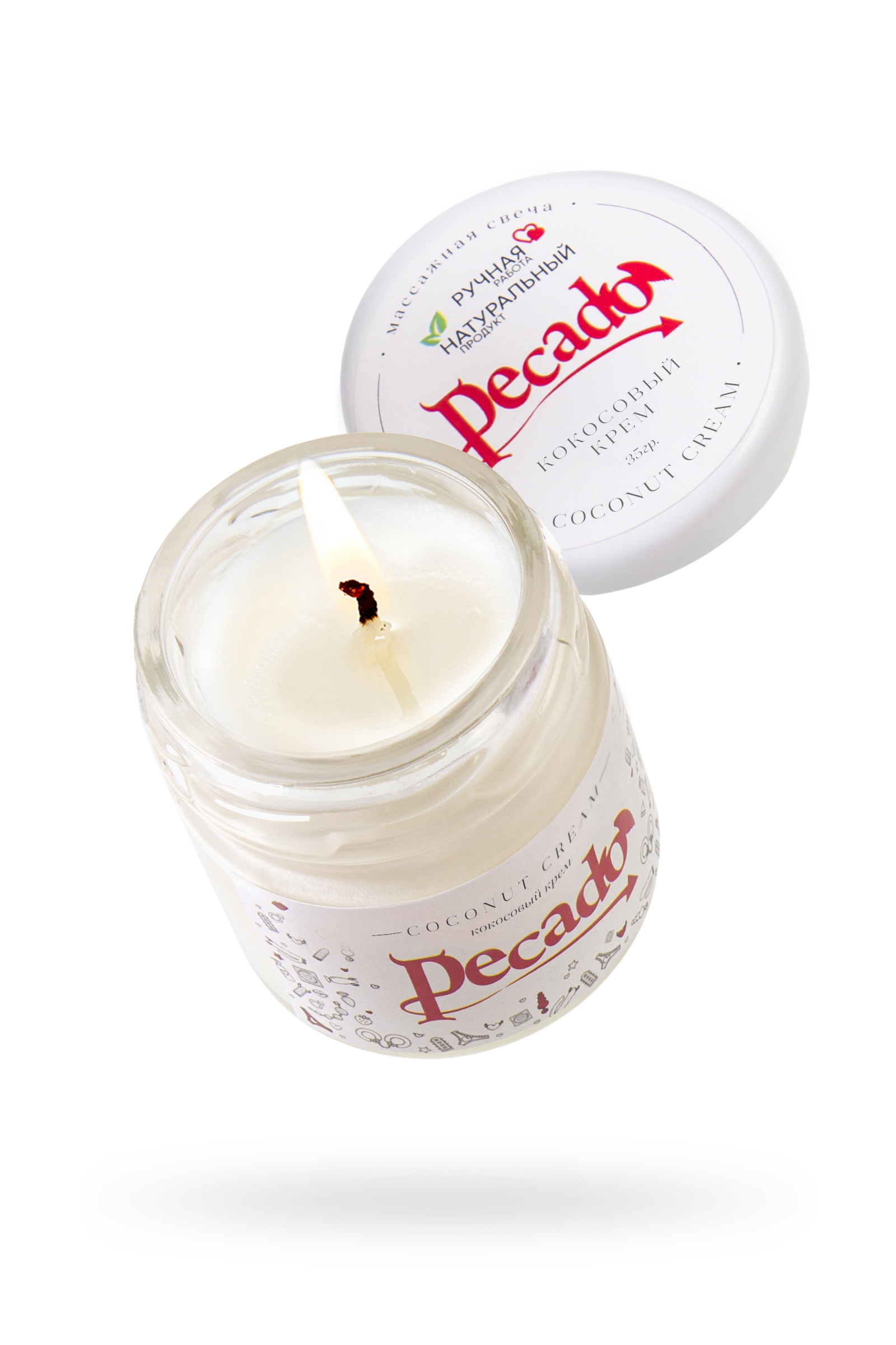 Массажная свеча Pecado BDSM «Сoconut cream» 30 гр