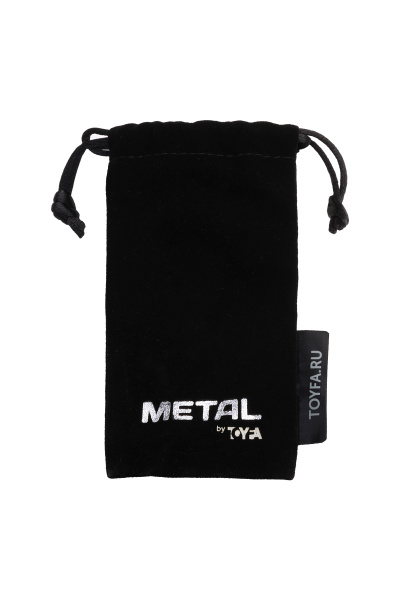 Анальный страз TOYFA Metall, металл, красный, с кристалом цвета рубин 8,2 см, Ø3,4 см, 85 г.