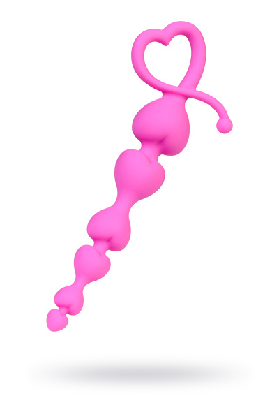 Анальная цепочка TOYFA ToDo  SWEETY, силикон, розовый, 18,5 см, Ø 3,1 см