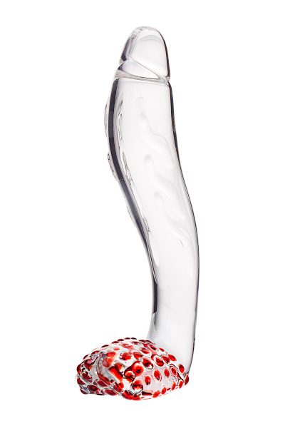 Фаллоимитатор Sexus Glass,стекло, прозрачный, 17,5 см