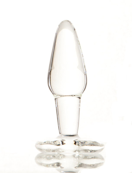 Анальная втулка Sexus Glass, стекло, прозрачная, 10,5 см, Ø 3,5 см