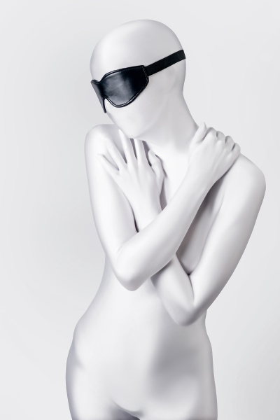 Маска Anonymo.PU кожа, черная, 26,5 см