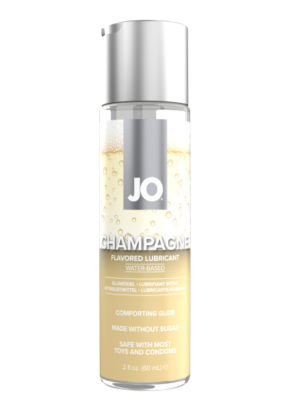 Съедобный лубрикант со вкусом шампанского JO H2O CHAMPAGNE, 60 мл