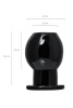 Анальная втулка TOYFA Basic S, TPE, чёрная, 6 см