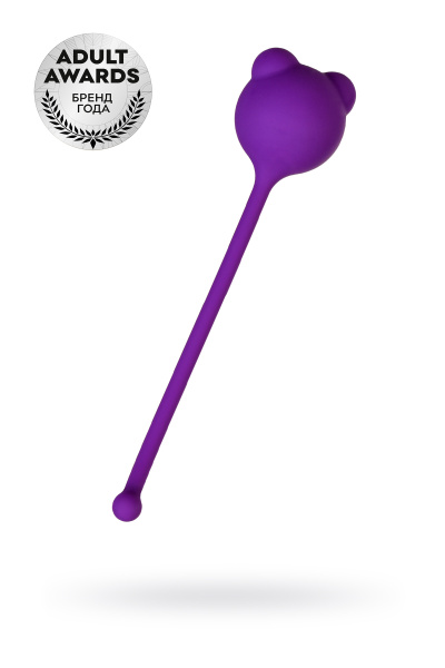 Вагинальный шарик  TOYFA A-Toys TIGO,силикон, фиолетовый 12,4 см, Ø 2,7 см