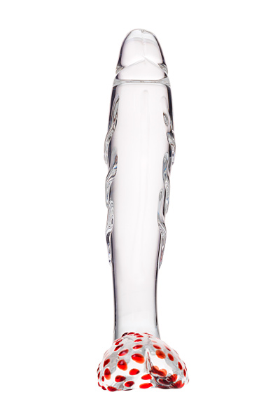 Фаллоимитатор Sexus Glass,стекло, прозрачный, 17,5 см