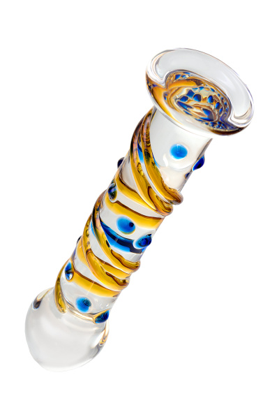 Фаллоимитатор Sexus Glass,стекло, прозрачный, 17,5 см