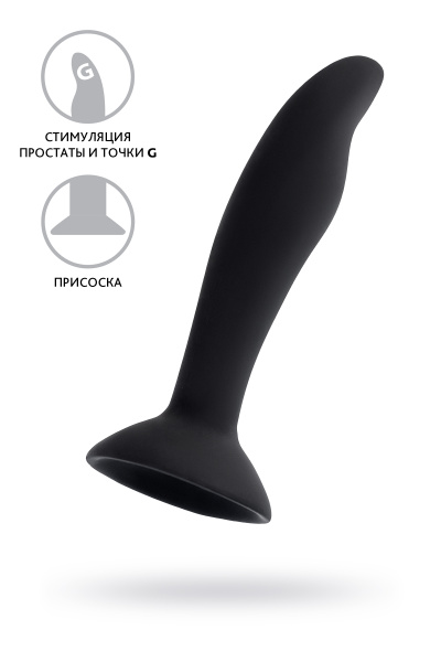 Анальная втулка TOYFA A-Toys Stroft, силикон, черный, 10,5 см