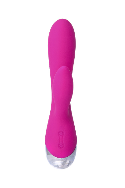 Вибратор с клиторальным стимулятором TOYFA L'EROINA  розовый, 19 см