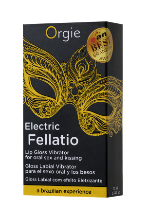 Блеск для губ с виброэффектом Orgie Sexy Vibe Electric Fellatio, содержащий компоненты растений Амазонии