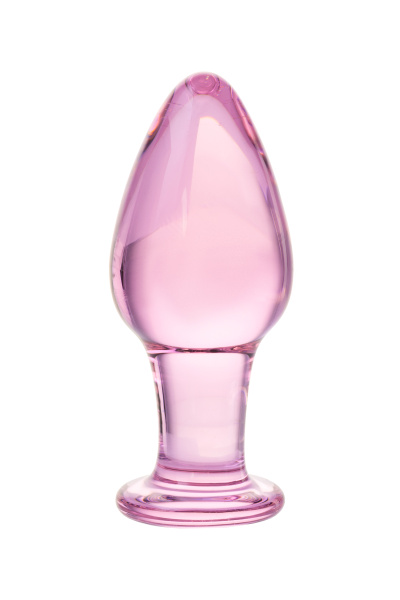 Анальная втулка Sexus Glass, стекло, фиолетовая, 10 см, Ø 4 см