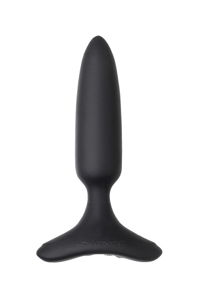 Анальная втулка Lovense Hush 2 (XS), силикон, черная, 12,1 см