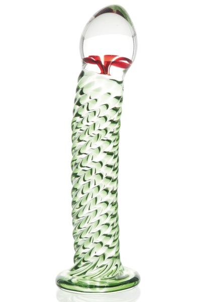 Фаллоимитатор Sexus Glass,стекло, прозрачный, 16,5 см