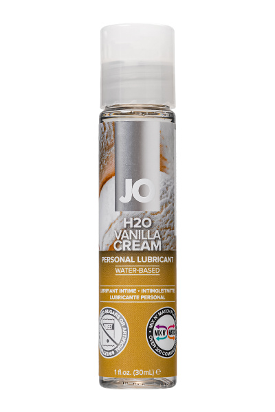 Съедобный лубрикант со вкусом ванили JO H2O Vanilla Cream, 30 мл