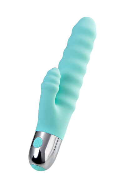 Рельефный вибратор с клиторальной стимуляцией TOYFA Flovetta  Flax