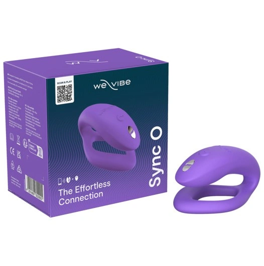 Вибратор для пар WE-VIBE Sync O пурпурный,силикон,8 см.